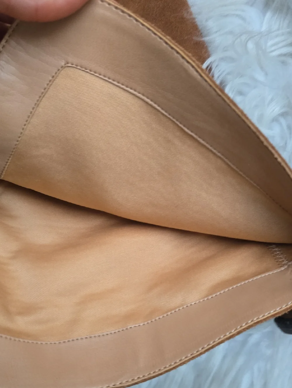 Franco Sarto Elnora Cognac Suede Over The Knee Healed Boots 7M
